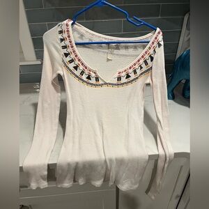 White Lucky Brand Top (Must Add to a Bundle Amounting to a Minimum of $20)